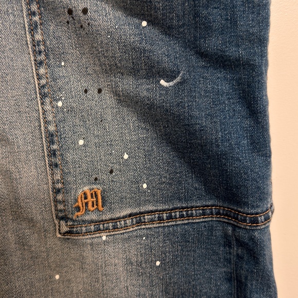 Miss Me Blue Distressed Jean Shorts - Picture 2 of 5